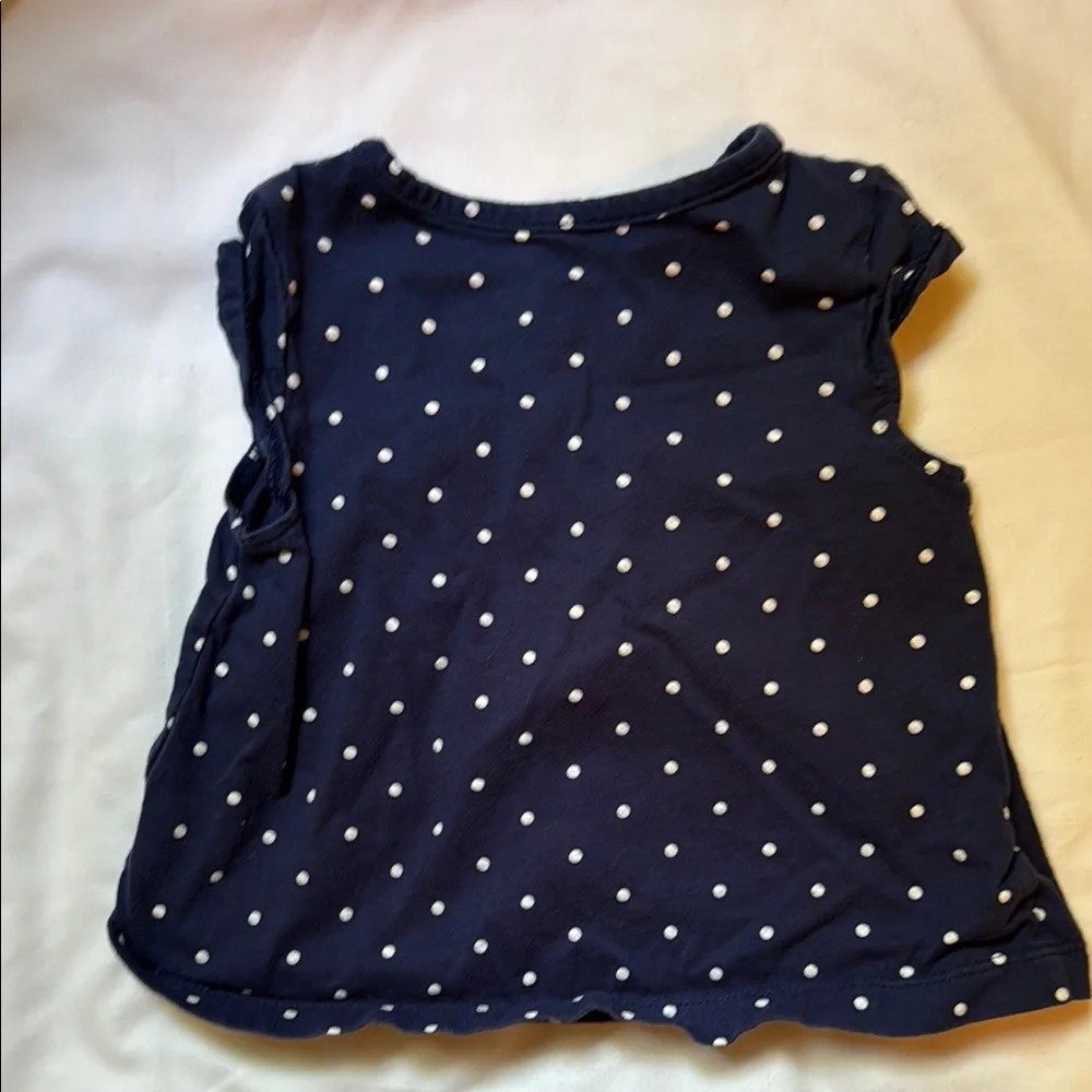 Carter's Pink Baby Bloomers and navy polka dot top - Picture 7 of 7